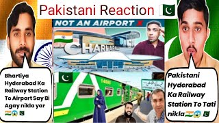 Pakistani Reacts to  Indian Hyderabad Ac Railway Station Vs Pakistani Hyderabad Tati Railway Station