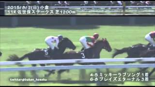 2015 北九州記念(Ｇ３) ハンデ 1200m　予想参考レース