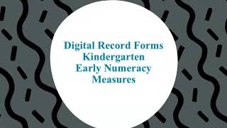 aimsweb Plus Administration K Early Numeracy