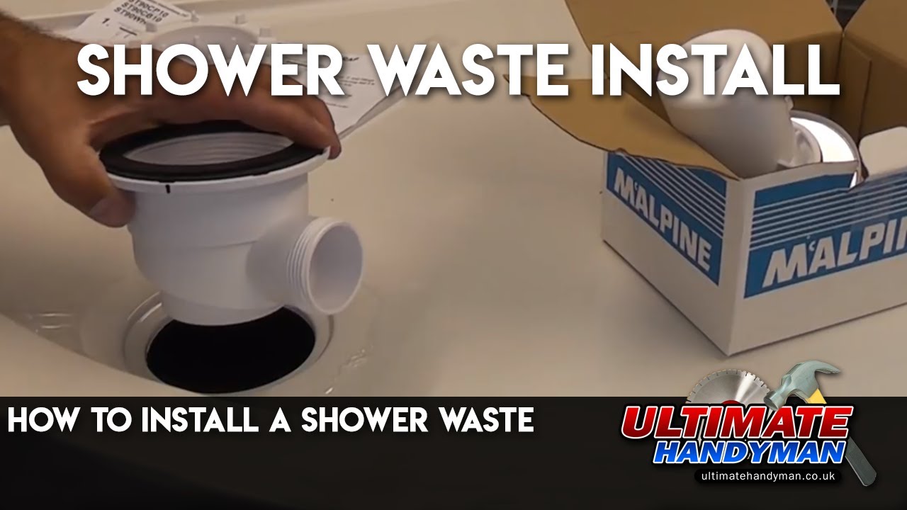 How To Install A Shower Waste - YouTube