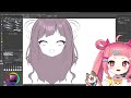 vtuberになる者を描く【お絵描き雑談】