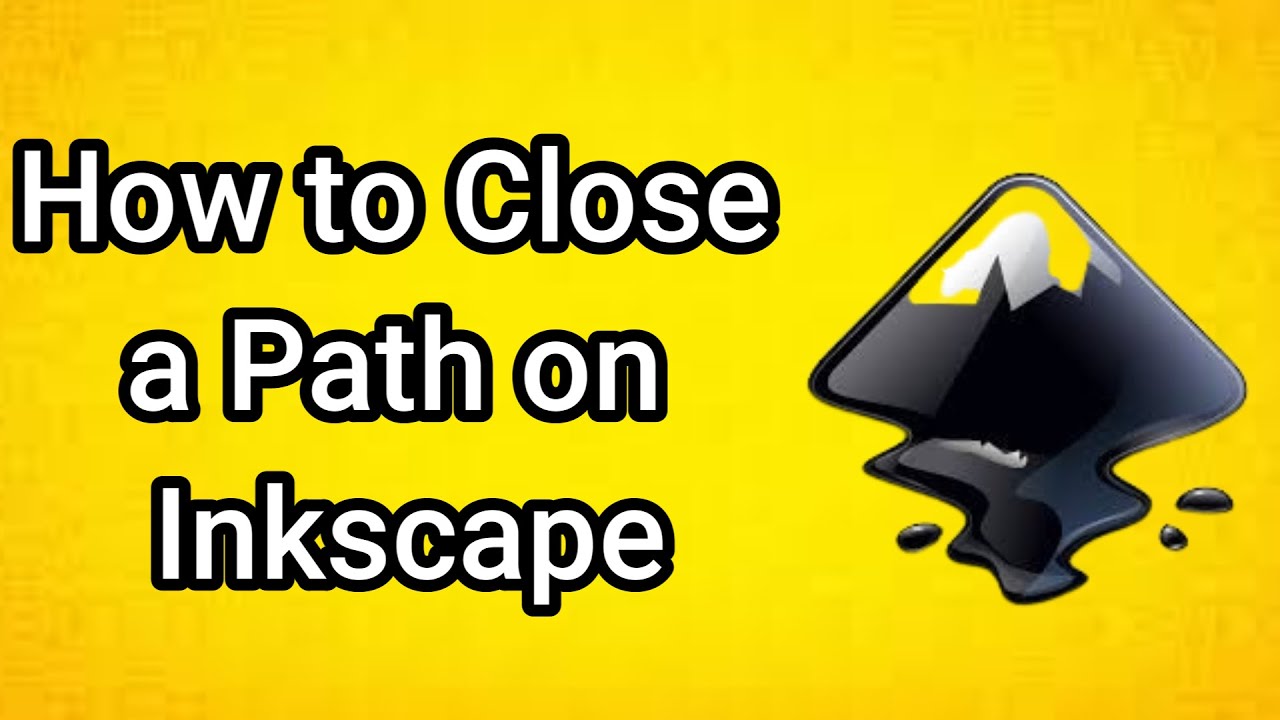How To Close A Path On Inkscape Youtube