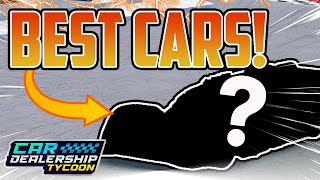FASTEST CARS FOR EACH RACE In Car Dealership Tycoon!! (New Best Cars!)