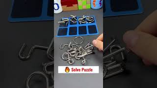 Mini Metal Ring Puzzles Games #puzzles #solved #unlock #hanayama #shorts