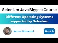 Different Operating Systems supported by Selenium (Selenium Java Biggest Course - Part 9)