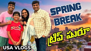 Spring Breakకి Tripకి వెళ్తున్నాము | USA Road Trip | Travel Vlog | USA Telugu Vlogs | Theo and Bros