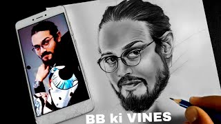 BB ki vines Drawing | Bhuvan bam face drawing with pencil and Colour pencil step by step | Dhindora