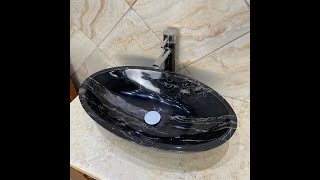 black dragon marble sinks