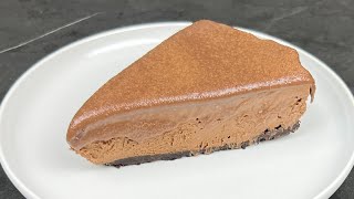 The Best No-Bake Chocolate Cheesecake Recipe (No Gelatin)