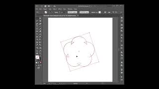 วิธีทำวงกลมขอบหยัก | How to Make Doodle Circle Scalloped Frame in Adobe Illustrator #Shorts