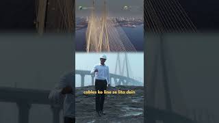 Mumbai Sea Link – India’s first cable bridge built over the open sea.