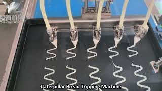 Caterpillar Bread Topping Machine