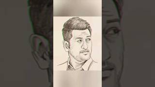 how to draw MS Dhoni||tum tum song#drawing#sketch#shorts#viral#art#trending#cricket#dhoni