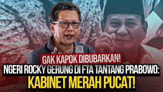 🔴LIVE! GAK KAPOK DIBUBARKAN! FTA BIKIN ACARA LAGI: NGERI ROCKY GERUNG TANTANG PRABOWO!