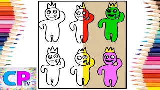 Rainbow Friends Roblox Coloring Pages on IPad/@coloringpagestv /3rd Prototype - I Know [NCS Release]