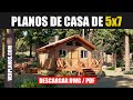 Diseño de Cabaña Pequeña 🏡 👉 (Plano DWG / PDF)