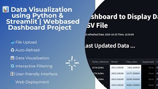 📊 Data Visualization using Python & Streamlit | Web-based Dashboard Project