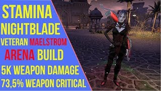 ESO - Stamina Nightblade Veteran Maelstrom Arena Build | Stamina Nightblade VMA Build