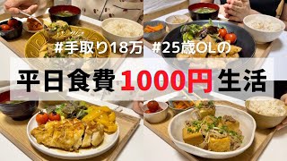 食費1000円で作る5日分の夜ごはん🍚ハニーマスタードチキン/麻婆きのこ/むね肉ステーキ