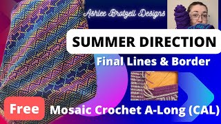 Summer Direction CAL - Mosaic Crochet: Final Lines & Border
