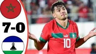 Morocco Vs Lesotho 7-0 All Goals \u0026 Highlights 2024