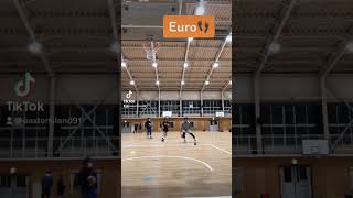 【バスケスキル】🏀ユーロステップを使って相手を出し抜け！🏀面を変えるドリブルスキル🏀