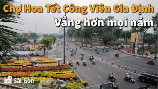 Tet Saigon 2025: Gia Dinh Park Flower Market has fewer customers than previous years?