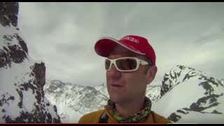 El Portillo Skiing the famous Super C, one of the best 5 star couloirs in Chile, South America.