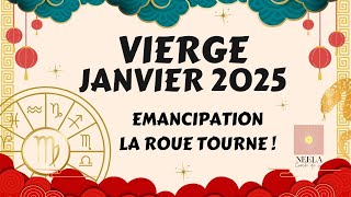 ♍🐍🌸VIERGE JANVIER 2025: TIRAGE FORT ! EMANCIPATION , LA ROUE TOURNE ! #vierge #2025 #tarot