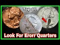 Top 10 most Expensive Erorr Quarter Dollars/ Most valuable Washington mint Erorr look for!