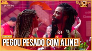 AGORA A MÁSCARA CAIU! Diogo joga na cara de Aline \