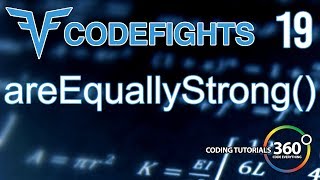 AreEquallyStrong | CodeFights Intro Algorithm JavaScript Solution and Breakdown