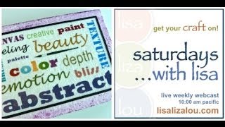 Saturdays with Lisa - Word art with Craft Attitude