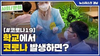 학교에서 코로나 발생하면? [MBC경남 뉴스데스크] 200506