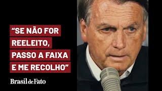 Bolsonaro fala em "se recolher" da política caso não seja reeleito