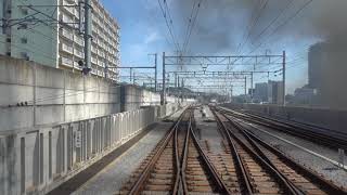 20180820　快速SL人吉人吉行き　熊本駅発車後後方車窓