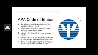 PSY 203 - Chapter 3 (Ethics)