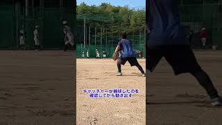 盗塁のベースカバー