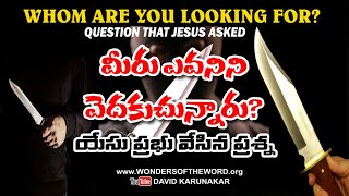 మీరు ఎవనిని వెదకుచున్నారు? | యేసు ప్రభువు వేసిన ప్రశ్న | How Jesus faced them that came to kill Him?