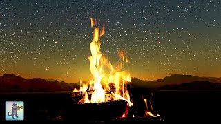 Cozy Campfire 🔥 Relaxing Fireplace Sounds 🔥 Burning Fireplace & Crackling Fire S