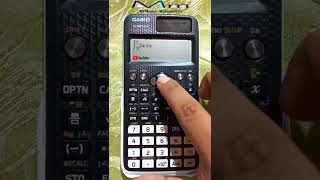 Cálculo de la integral definida en calculadora científica casio fx-991LA X