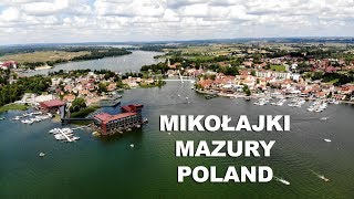 Mikołajki z lotu ptaka. Mazury 2022