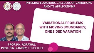 Variational problems with moving boundaries  One sided variation