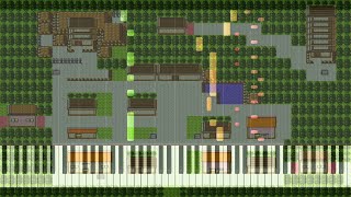 【ポケモン金銀】39.エンジュシティ【ピアノアレンジもどき】/【Pokémon Gold/Silver】39. Ecruteak City【Piano midi】