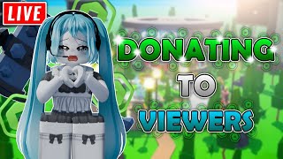 🔴DONATING ROBUX IN PLS DONATE LIVE🔴