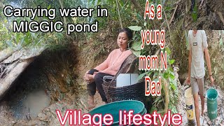 After Christmas Started working Carrying water in MIGGIC POND || Village lifestyle Daily Home Vlog