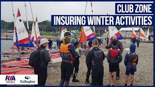 INSURANCE FOR WINTER ACTIVITIES - Club Development with RYA Club Zone