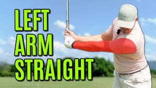 The Trick To Keeping The Left Arm Straight In The Golf Swing