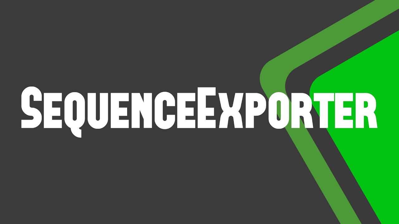 Ma Tools Sequence Exporter Youtube