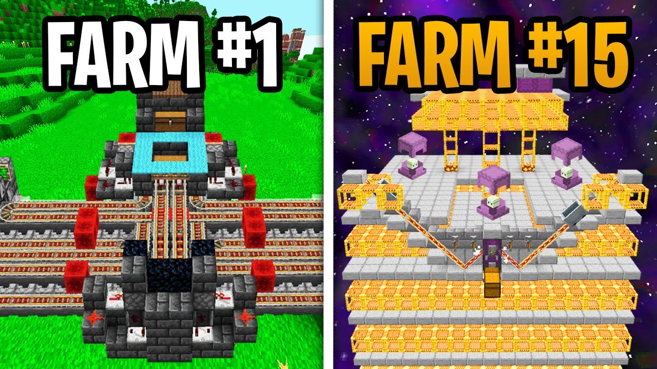 I Built Every Automatic Farm In Minecraft Hardcore Youtube